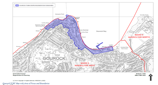 Gourock Town Centre Regeneration Forum - Area of Focus Map